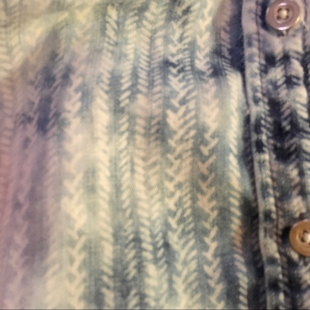Anthropologie | Cloth & Stone Soft Chambray Button Down Slvless Top Festival EUC - Picture 13 of 16